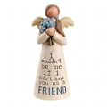 Miniatyrbillede 1 af 5: Søstre Bedste Venner Harpiks Ornament Statue Figur Gave Citat