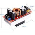 Miniatyrbillede 2 af 5: 1500W 30A DC-DC Boost-modul Trin-op Konverter Strømforsyning Modul