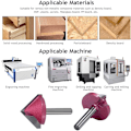 Miniatyrbild 4 av 4: 3D V-formad CNC-fräsmaskin, 32 mm x 90 grader (CED x grader), 6 mm