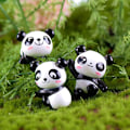Miniatyrbilde 3 av 5: Pandabjørner, 8 stk. Pandafigurer Søte Miniatyr Panda Mini Dyrefigurer Gaver til Jenter Miniatyr Hagepynt