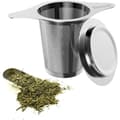 Miniatyrbillede 4 af 4: Te-filter, rustfrit stål te-infuser med fine huller, universel tekande