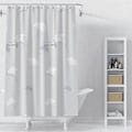 Miniatyrbillede 1 af 5: 180x200cm Polyester Badeforhæng Enkelt Lag Ginkgo Badeforhæng