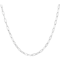 Miniatyrbillede 1 af 5: 14K forgyldt Curb Paperclip Box Sphere Bead  Chain Justerbar Halskæde