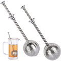 Miniatyrbillede 1 af 5: Rustfrit Teleskopisk Te-infuser Sfærisk Te-filter Plet