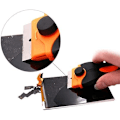 Miniatyrbillede 5 af 5: Skraber til barberblade, mini-skraber til barberblade med 10 stk. rustfrit stål