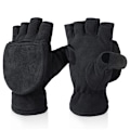 Miniatyrbild 1 av 5: Vinterkonvertibla handskar Flip Top Vantar Varm Polar Fleece för