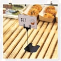 Miniatyrbillede 3 af 4: Metal Display Stativ til Visning af Navneskilte Restaurant Supermarkeder Bageri Supermarked Kommercielt, Sort, 8*6.5*10.5cm