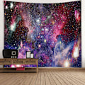 Miniatyrbild 4 av 5: Väggbonad Lila Yttre Rymd Gobeläng Cool Trippy Nebula Unive