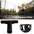 Miniatyrbild 4 av 5: Trampolin T-stycke, 3 st Trampolin Skyddsnät Stolpe Ändstycken, T-format Trampolinrör Hylsa, T-stycke Trampolinkopplingar Snabbkopplingsstång Ändstycken