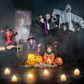 Miniatyrbillede 5 af 5: Græskar-telys, 12 stk. Halloween-græskarlys