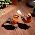 Miniatyrbillede 5 af 5: Dekorative fugle i harpiks, fugledekoration, dekorative fugle i harpiks, simulation til altan til have