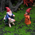 Miniatyrbillede 1 af 5: Havefigur til haven - Udendørs have - Sjov - Sæt med 2 havefigurer