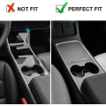 Miniatyrbilde 2 av 5: Midtkonsoll Oppbevaringsbrett for 2021 2022 Tesla Model 3/Y Interiør