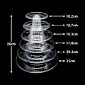 Miniatyrbild 5 av 5: Macaron Cake Stand 6 Layer Plast Rund Tårta Stativ