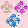 Miniatyrbillede 1 af 5: Bulk Lot 12\" Konfettifyldte Balloner Blanke Latex Tillykke Med Fødselsdagen Bryllup