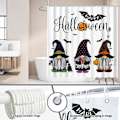 Miniatyrbillede 4 af 5: 72\" x 72\" Happy Halloween Bruseforhæng til Badeværelsessæt Efterår Efterår Græskar  Edderkoppespind Hjem Badekar Dekorationer