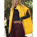 Pikkukuva 2 / 5: (M) Naisten Talvi Crop Puffer Liivi Kevyt Lämmin Flysleeve Seisova Kaulus Pehmustettu Puffy Takit Takit Taskuilla