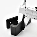 Miniatyrbillede 2 af 5: Sæt med 4 sammenklappelige vægkroge, aluminiumlegering 90° sammenklappelige frakkekroge - sort