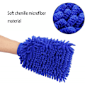 Miniatyrbilde 3 av 5: Mikrofiber Chenille Bilvaskhansker, 2stk Chenille Rengjøringshansker, Bilvask