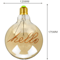 Pikkukuva 4 / 5: Big Globe G125 4W 220/240V Vintage LED-lamput aakkoskoristeluun, lämmin keltainen