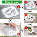 Miniatyrbillede 3 af 5: 4 stk. silikonestop til afløb, køkkenvaskfilter med sugekop, badekarstopfilter, køkken- og badeværelsesvaskfilter.