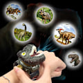 Miniatyrbillede 2 af 3: Dinosaur Ur Projektor Legetøj Dyr Mønster Lommelygte Edu