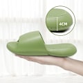 Miniatyrbild 5 av 5: Halkskyddade Pillow Cloud Cushion Slides för kvinnor och män, bekväma EVA-tofflor för dusch, bastu, massage, poolhus, snabbtorkande badsandaler med halkfri sula (39/40)