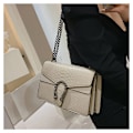 Miniatyrbild 4 av 5: Crossbody axelväska för kvinnor - Ormmönstrad läder Messenger Bag C