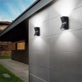 Miniatyrbillede 4 af 5: Væglampe - 1 stk., 6W - Indendørs/udendørs LED-væglampe, 6000K Hvid væglampe IP65 Udendørs væglampe til soveværelse, stue, badeværelse, dobbelt sort