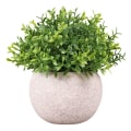 Miniatyrbilde 1 av 5: Kunstig plante innendørs, kunstige planter i plast med grå potte Kunstig gressdekor