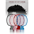 Miniatyrbilde 1 av 5: Afro-hårkam, 4 stk./pose Twists Curl Brush Comb Dreadlocks Tin Fo