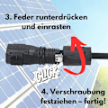Miniatyrbillede 5 af 5: 1 par solcellekonnektorer I Solcellesæt I Sort I Konnektor I til solcelleanlæg
