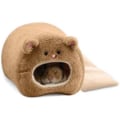 Miniatyrbillede 1 af 5: Hamster hængekøje til bur Plys hamster hængekøje Plys hamster rede sengetøj Gris Tyrkiet rede Kanin dværg tilbehør Russisk hamster bur En varm vinterrede til kæledyr