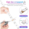 Miniatyrbilde 5 av 5: LED-stripe, fleksibel LED-stripe, stripe for trapper, rom, WiFi-kontroller (uten fjernkontroll), 2835 ikke-vanntett 30m