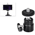 Miniatyrbillede 4 af 5: 1/4 tommer hot shoe-montering med ekstra skrue til skoadapter til kameraer, videokameraer, smartphones, Gopro, LED-videolys, mikrofon, videoskærm (2 pakker)