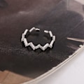 Miniatyrbillede 4 af 5: Forgyldte ringe med kubisk zirkonia kærlighedsring, ringe til kvinder - 2-pak