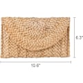 Miniatyrbillede 2 af 5: Halm Clutch Punge til Kvinder Sommer Strandtasker Kuvert Vævning Clutch Håndtasker