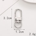Miniatyrbillede 2 af 5: Premium Swivel Spring Hooks - 20 Metal Lobster Claw Clasps, Lobster Clasps