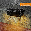 Miniatyrbild 4 av 5: Solcellslampor för däck 4-pack, solcellslampor för utomhusbruk, varmvit/C