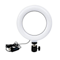 Miniatyrbilde 2 av 5: 6'' Selfie Ring Light med stativ, videokonferansebelysning, webc