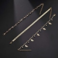 Miniatyrbillede 4 af 4: Lagdelt Charm Anklet til Damer Piger Boho Strand Ankelkæde Brac