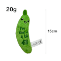 Miniatyrbild 2 av 6: Crunchy Pickle Kicker Dental Catnip Cat Toy 15CM grön