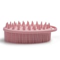 Miniatyrbilde 1 av 4: 3-delt Silikon Hodebunnsmassasje Børst, Eksfoliering - Kroppspleie, Badebørste, Kroppsbørste (Rosa, 13,5 * 8 * 3,6 cm)