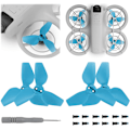 Miniatyrbillede 2 af 5: Propeller til DJI Neo Propeller Blades Udskiftningspropeller Letvægts Drone Vinger Tilbehør til DJI Neo, 2016S Propeller (Blå)