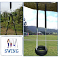 Miniatyrbillede 3 af 5: Swing tilbehør, 1 par hængekøjsstropper til swing tilbehør, med 2 D-formede kroge og 2 træbeskyttere