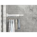 Retractable Wall Mounted Coat Rack With Towel Bar, Folding 1x, Ma