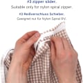 Miniatyrbillede 2 af 5: Udskiftningsskyder til sengelinned, #3 skyder, 10 stk., sort, til 4,5 mm bredde spiral nylon lynlåse, reparationslynlås til sengelinned