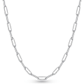 Pikkukuva 4 / 5: Paperclip-ketju naisille ja miehille, ketjun leveys 3,5 mm
