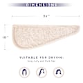 Miniatyrbild 5 av 5: Mikrofiberhårhandduk för alla frisyrer, 2-pack snabbfrisering