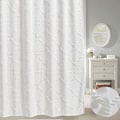 Miniatyrbilde 1 av 5: Hvit Boho Farmhouse Dusjforheng 72 x 72 Tommer, Moderne Shabby